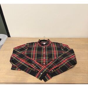 J Crew Black and Red Plaid Shirt